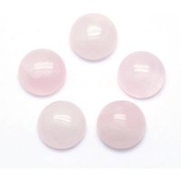 Natural Rose Quartz Cabochons, Half Round, 4x2-2.5mm