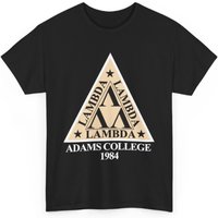 T-shirt Tri Lambda Fraternity Adams College 1984 pour hommes