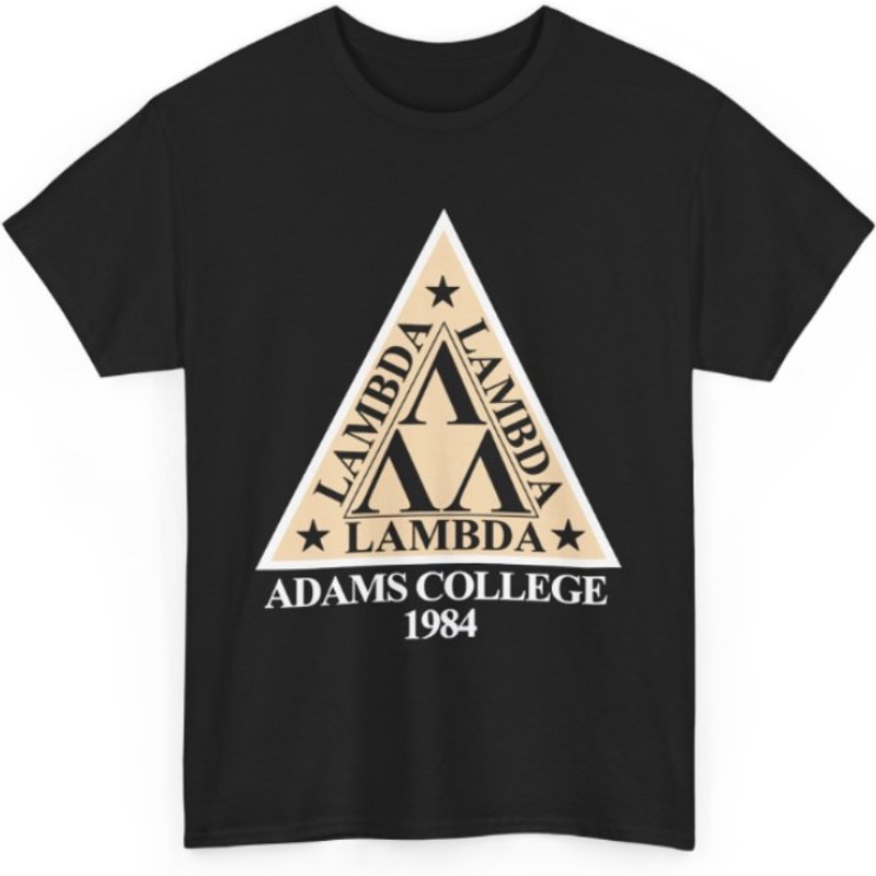 T-shirt Tri Lambda Fraternity Adams College 1984 pour hommes — T-shirts pour hommes