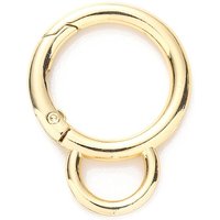 Alloy Spring Gate Rings, Gourd, Golden, 5 Gauge, 44.4x33.6mm