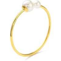 Bracelets Cuff en Acier Inoxydable 304 avec Perles en Plastique