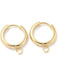 Trouvailles de boucles d'oreilles huggie en acier inoxydable 201 avec placage en or