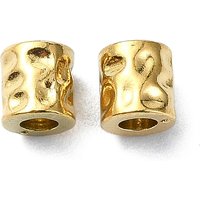 Perles en Acier Inoxydable 304, Colonne, Plaquées Or 18K — Perles à bijoux