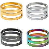 4Pcs Brass Jump Rings in 4 Colors for Jewelry Making