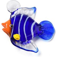 Handmade Lampwork Fish Pendant in Blue