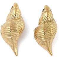 Charmes en Conque en Acier Inoxydable 304 avec Plaquage en Or 18K — Breloques et pendentifs