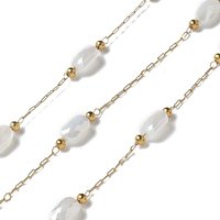 316 Surgical Stainless Steel Link Chains with Beads, 16.40 Feet Roll — Chains, Wire & Cord