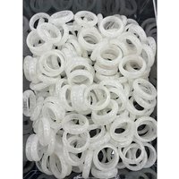 Natural Quartz Crystal Finger Rings with 17-20mm Inner Diameter