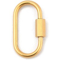 Charms à verrou carabine à vis en acier inoxydable 304 Ion Plating — Accessoires pour bijoux