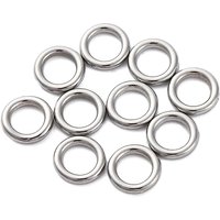 Anneaux de Liaison en Acier Inoxydable 304, Ronds Non-Tarnissants 6x1mm — Accessoires pour bijoux