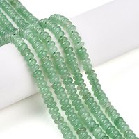 Brins de Perles en Jade Blanc Teinté, Rondelle, Vert Mer Foncé — Perles à bijoux