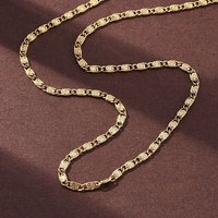 Lumachina 304 Stainless Steel Chain Necklace, 18K Gold Plated