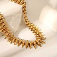 Collier à perles en acier inoxydable 304 avec œil de cheval pour femmes