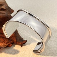 Bracelets Cuff en Acier Inoxydable 304 pour Femmes - Design Abstrait