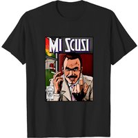 Mi Scusi Eurotrip Men's T-Shirt in Black — Mens T Shirts