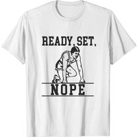 Ready Set Nope - Lazy Men's T-Shirt in Black — Mens T Shirts
