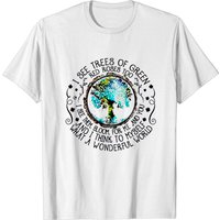 T-shirt pour hommes I See Trees Of Green Red Roses Too