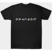T-shirt Oh My God - Friends pour hommes en noir — T-shirts pour hommes