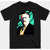 T-shirt pour hommes Theodore Roosevelt en noir