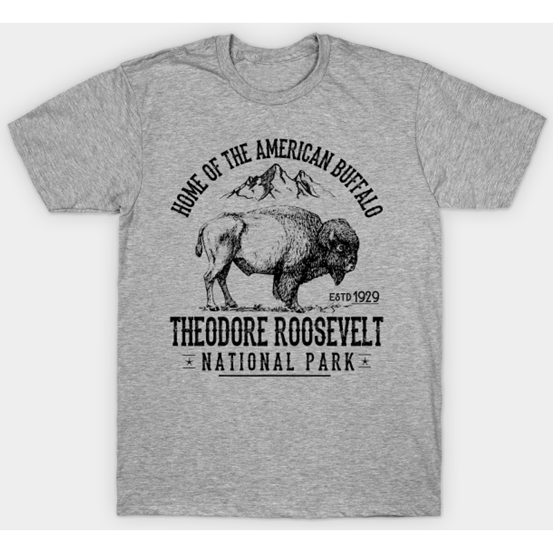 Theodore Roosevelt National Park Souvenirs Men's T-Shirt — Mens T Shirts