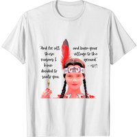 Wednesday Addams Family Values Native American Embroidered T-Shirt — Mens T Shirts