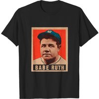 Babe Ruth 1948 Leaf Baseball Card Men's T-Shirt — Mens T Shirts