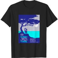 T-shirt noir pour homme du Monterey Jazz Festival 1979