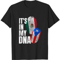 T-shirt pour hommes avec drapeau mixte Puerto Ricain et Mexicain — T-shirts pour hommes
