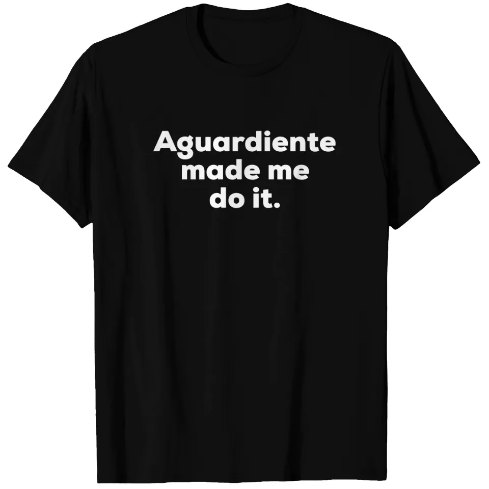 T-shirt Aguardiente Made Me Do It Colombien pour Hommes — T-shirts pour hommes