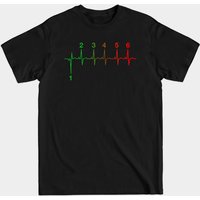 Motorcycle Heartbeat Gear Shift T-Shirt for Men