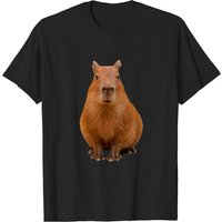 T-shirt noir pour hommes Capybara