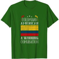 T-Shirt Colombien Américain Colombie pour Hommes — T-shirts pour hommes