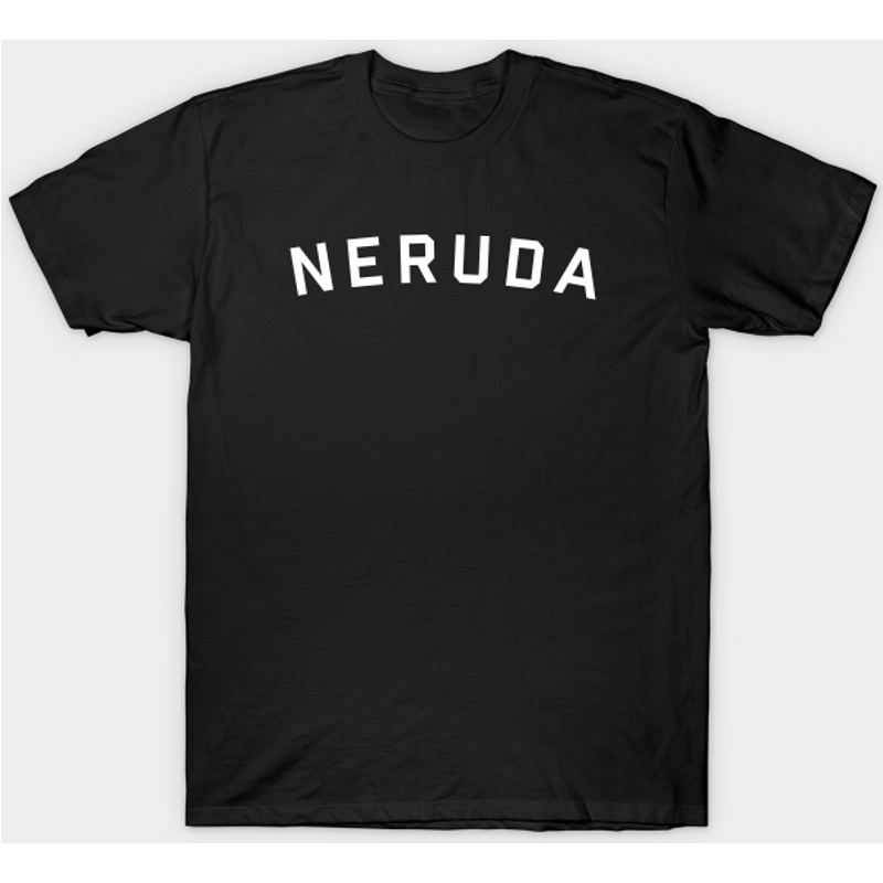 T-shirt pour hommes Pablo Neruda Neruda en noir — T-shirts pour hommes