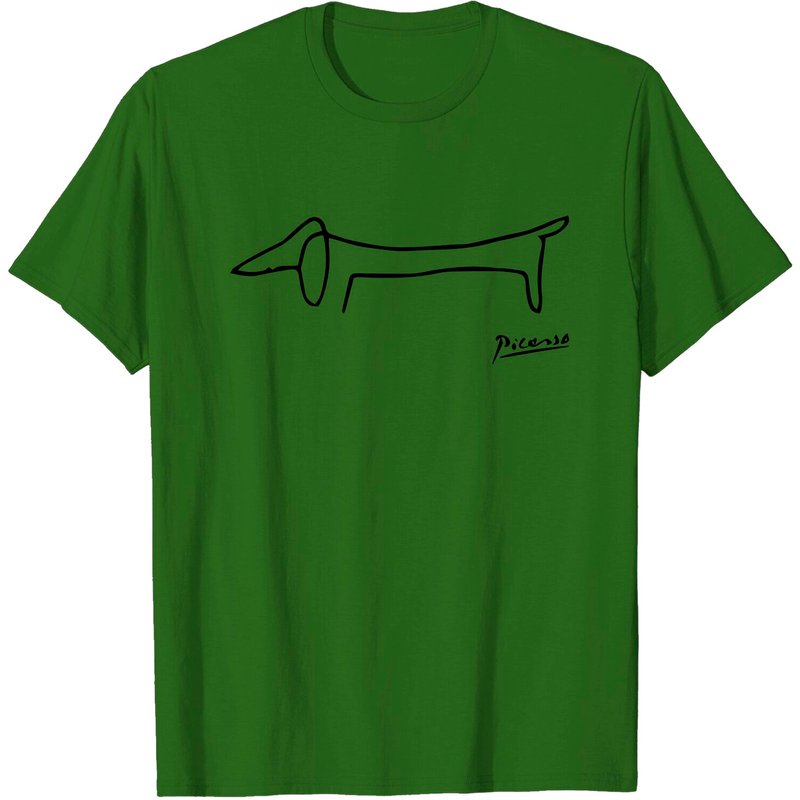 T-shirt pour hommes avec œuvre d'art de Pablo Picasso - Chien Lump — T-shirts pour hommes