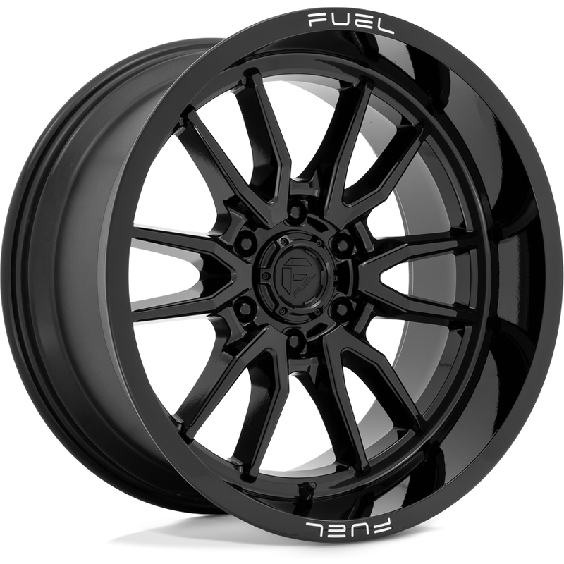 Roues Fuel D760 Clash Noir Brillant - 22x10 - Motif de boulons 6x139.7 — Roues et jantes