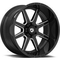 Roues Gear Off Road 762BM Pivot Moulées Noires - 20x10 - 6x139.7