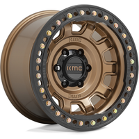 KMC KM236 Tank Beadlock Bronze Jantes 17x9 5x127 -15 Offset