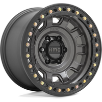Jante KMC KM236 Tank Beadlock Gunmetal 17x9 -15 Offset