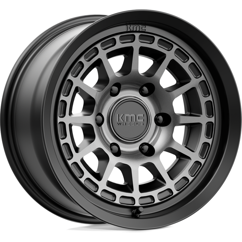 Jantes KMC KM719 Canyon Noir Gris Teinté 16x8 6x139.7 — Roues et jantes