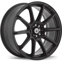 Konig 45B Control Matte Black Wheels - 17x7 - 4x100 Bolt Pattern — Wheels & Rims