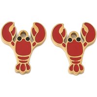 Charm en Émail en Acier Inoxydable 304 - Homard Doré Thème Océan — Breloques et pendentifs