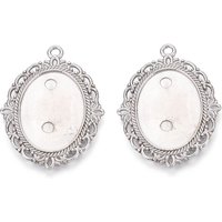 Réglages de cabochon oval en acier inoxydable 304 sans ternissement — Accessoires pour bijoux