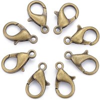 Attaches de homard en alliage de zinc, attaches à déclenchement de perroquet, bronze antique — Accessoires pour bijoux