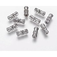 Brass Screw Clasps for Jewelry, Platinum, 10-11x4.5mm — Jewelry Findings