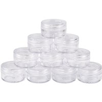 Plastic Bead Storage Containers, Clear Column, 5ml Capacity