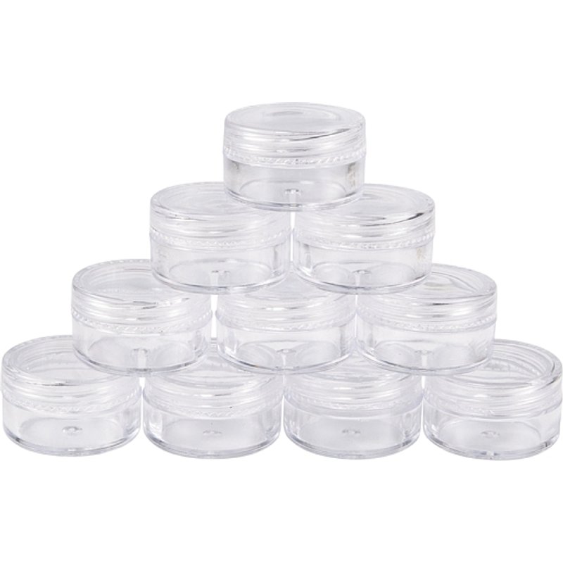 Contenants de rangement pour perles en plastique, colonne claire, capacité de 5 ml — Rangement et présentation