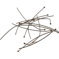 Épingles à Tête Boule en Laiton, Bronze Antique, 0,7mm Épais, 60mm Long — Accessoires pour bijoux