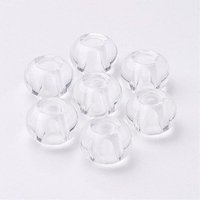 Perles Européennes en Verre, Rondelles Claires, Grand Trou 14-15x10mm — Perles à bijoux