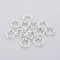 Cadres de Perles en Alliage de Style Tibétain, Argent Vieilli, Sans Plomb — Perles à bijoux