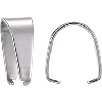 Bails Snap en Acier Inoxydable 304, Résistants au ternissement, 7x6mm — Accessoires pour bijoux